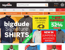 Tablet Screenshot of bigdudeclothing.com